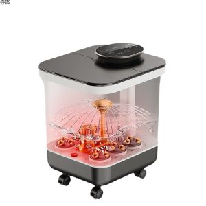 泡脚桶大号加热恒温洗脚盆电动按摩桶家用全自动高深过小腿足浴盆